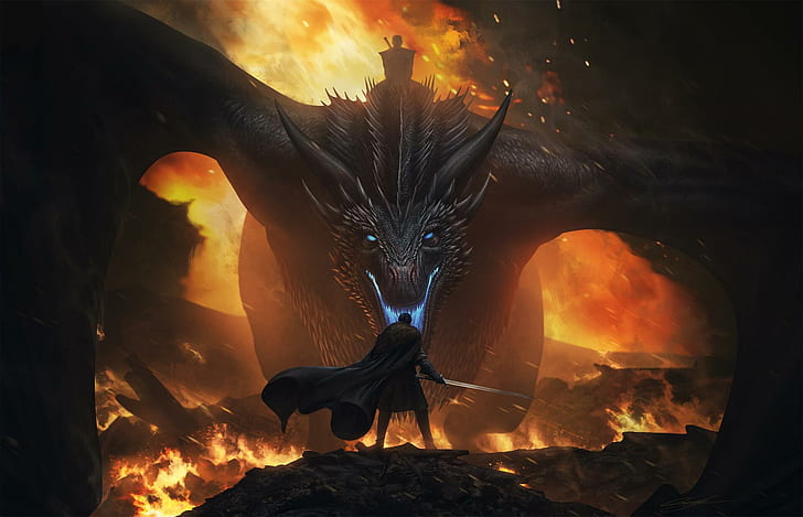 tv-show-game-of-thrones-dragon-jon-snow-night-king-game-of-thrones-hd-wallpaper-preview